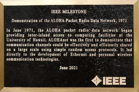 alohanet|ALOHAnet: wireless data pioneer .